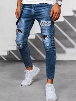 Spodnie Męskie|Jeansy Męskie>Dstreet Spodnie męskie jeansowe niebieskie UX3933