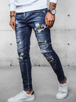 Spodnie Męskie|Jeansy Męskie>Dstreet Spodnie męskie jeansowe niebieskie UX4100