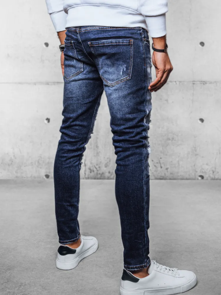 Spodnie Męskie|Jeansy Męskie>Dstreet Spodnie męskie jeansowe niebieskie UX4100