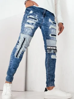 Spodnie Męskie|Jeansy Męskie>Dstreet Spodnie męskie jeansowe niebieskie UX4249