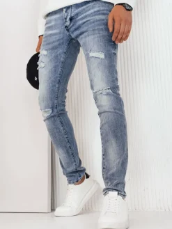 Spodnie Męskie|Jeansy Męskie>Dstreet Spodnie męskie jeansowe niebieskie UX4232