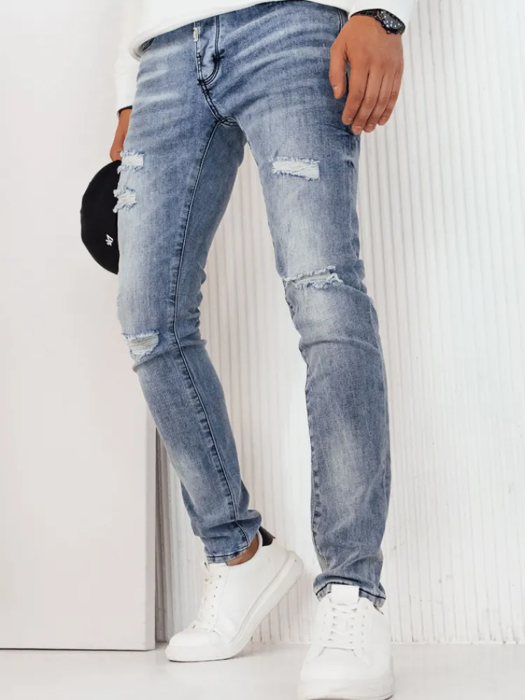 Spodnie Męskie|Jeansy Męskie>Dstreet Spodnie męskie jeansowe niebieskie UX4232