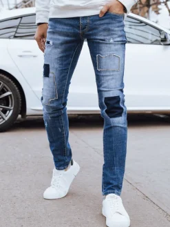 Spodnie Męskie|Jeansy Męskie>Dstreet Spodnie męskie jeansowe niebieskie UX4297