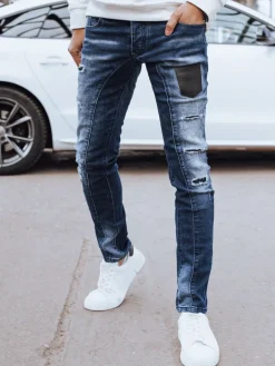 Spodnie Męskie|Jeansy Męskie>Dstreet Spodnie męskie jeansowe niebieskie UX4296