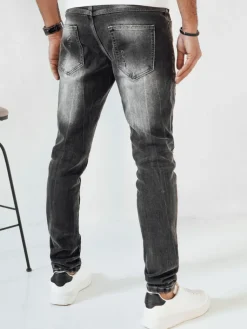 Spodnie Męskie|Jeansy Męskie>Dstreet Spodnie męskie jeansowe szare UX3996