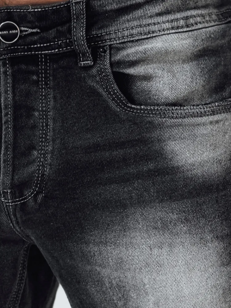 Spodnie Męskie|Jeansy Męskie>Dstreet Spodnie męskie jeansowe szare UX3996