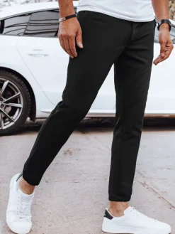 Spodnie Męskie|Wyjątkowe Okazje>Dstreet Spodnie męskie joggery czarne UX4263