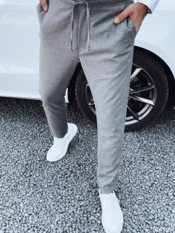 Spodnie Męskie|Wyjątkowe Okazje>Dstreet Spodnie męskie materiałowe ciemnoszare UX4412