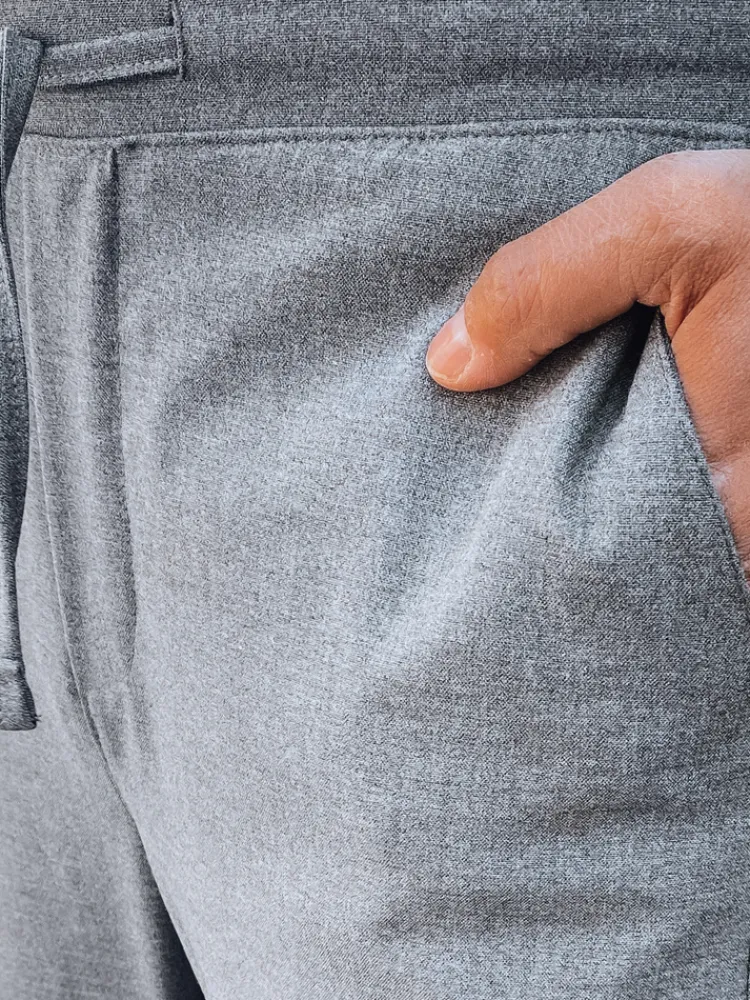 Spodnie Męskie|Wyjątkowe Okazje>Dstreet Spodnie męskie materiałowe ciemnoszare UX4412