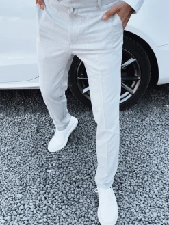 Wyjątkowe Okazje|Spodnie Męskie>Dstreet Spodnie męskie szare UX4289