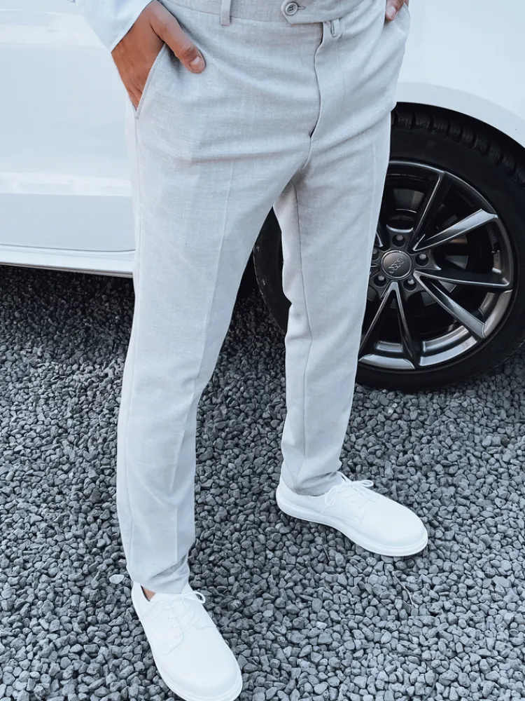 Wyjątkowe Okazje|Spodnie Męskie>Dstreet Spodnie męskie szare UX4289