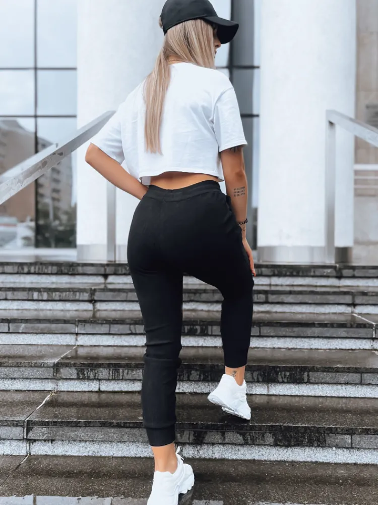 Spodnie Damskie>Dstreet Spodnie sztruksowe damskie MARIE czarne UY1577