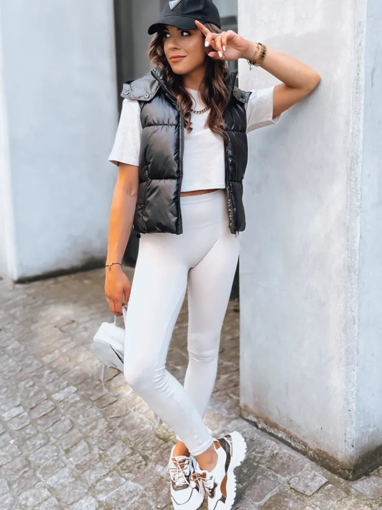 Kamizelki Damskie>Dstreet Sportowa kamizelka damska pikowana OSHE czarna TY3706