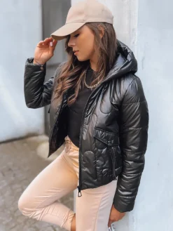 Kurtki Damskie>Dstreet Sportowa kurtka damska pikowana LILYWOOL czarna TY3713