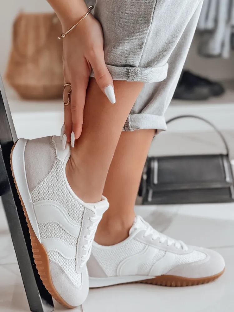Buty Sportowe|Sneakersy>Dstreet Sportowe sneakersy damskie INFAMES białe ZY0782
