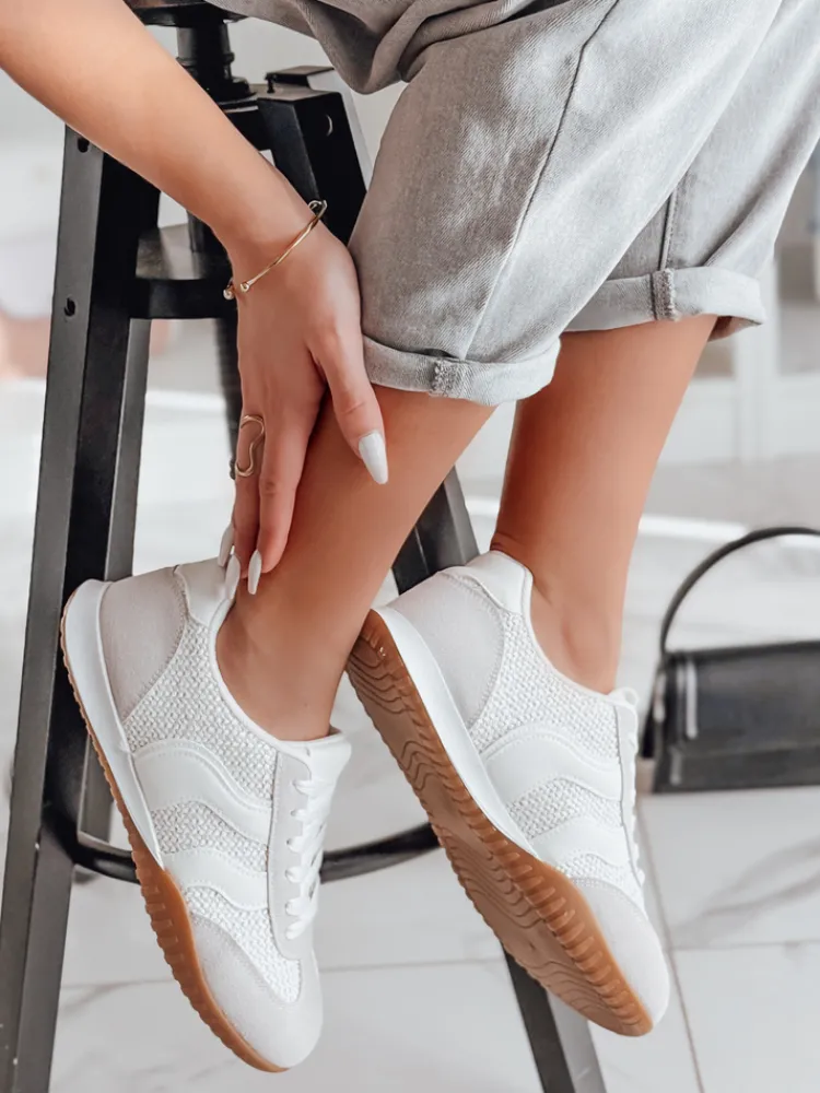 Buty Sportowe|Sneakersy>Dstreet Sportowe sneakersy damskie INFAMES białe ZY0782