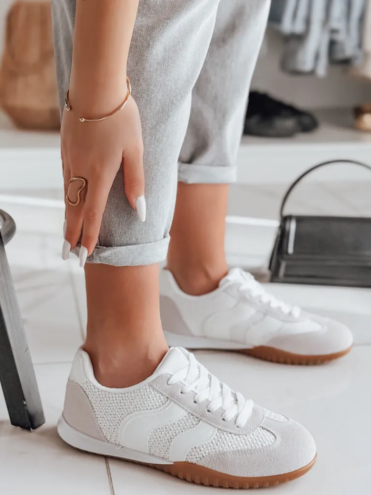 Buty Sportowe|Sneakersy>Dstreet Sportowe sneakersy damskie INFAMES białe ZY0782