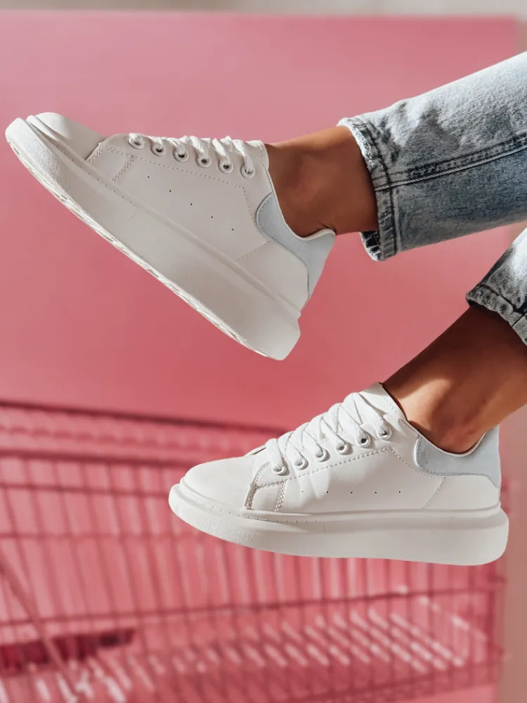 Buty Sportowe|Sneakersy>Dstreet Sportowe sneakersy damskie DOMINI jasnoniebieskie ZY0668