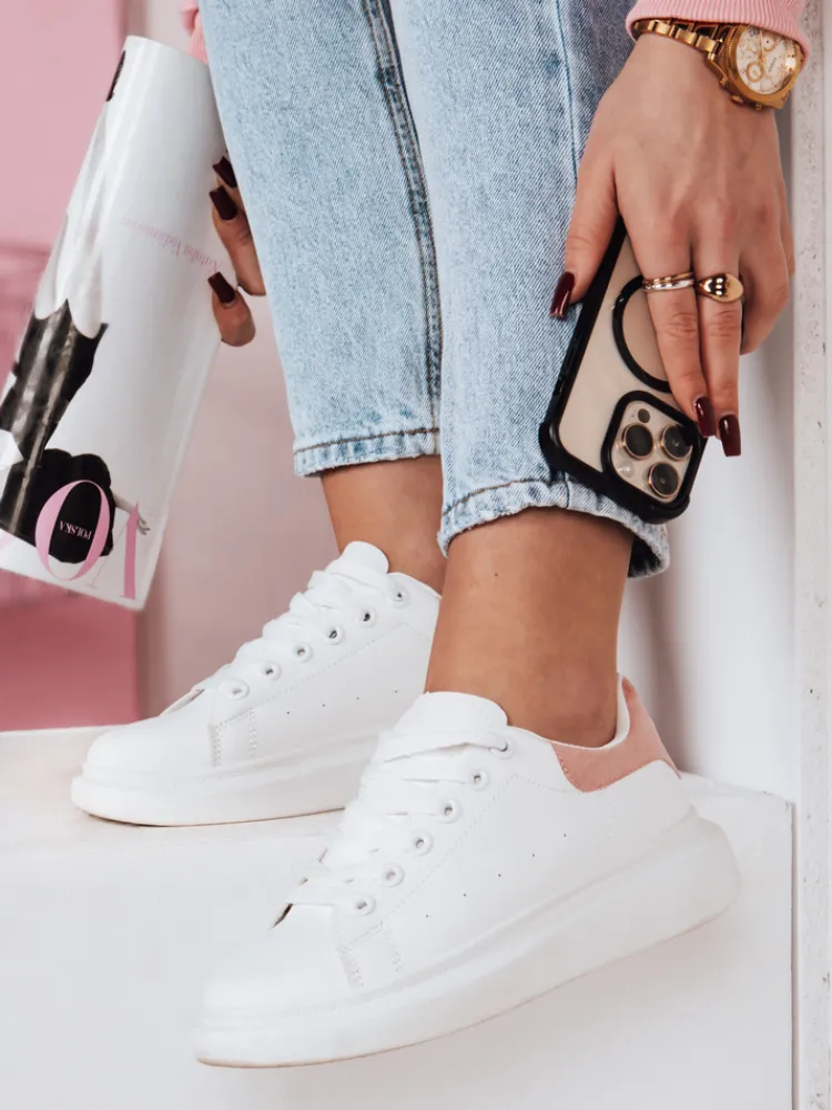 Buty Sportowe|Sneakersy>Dstreet Sportowe sneakersy damskie DOMINI różowe ZY0665
