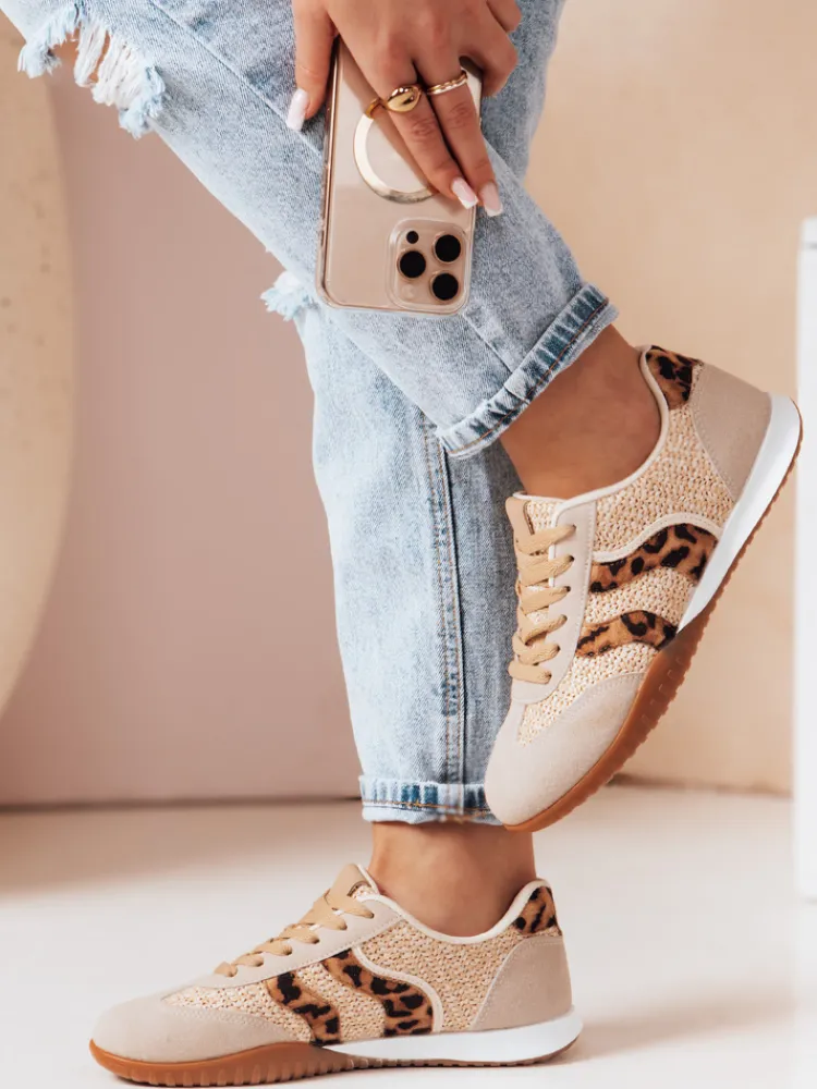 Buty Sportowe|Sneakersy>Dstreet Sportowe sneakersy damskie INFAMES panterka ZY0784