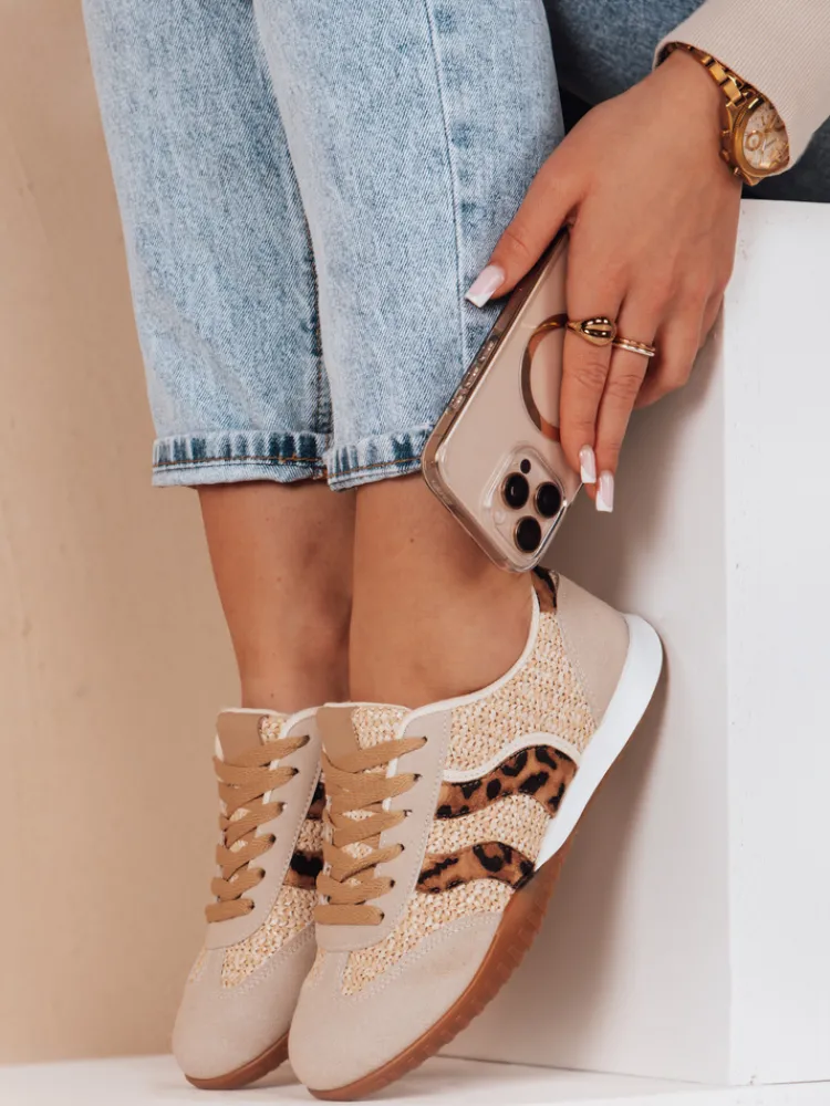 Buty Sportowe|Sneakersy>Dstreet Sportowe sneakersy damskie INFAMES panterka ZY0784