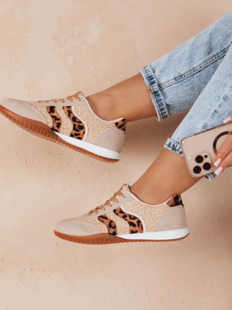 Buty Sportowe|Sneakersy>Dstreet Sportowe sneakersy damskie INFAMES panterka ZY0784