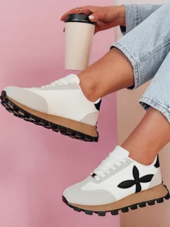 Buty Sportowe|Sneakersy>Dstreet Sportowe sneakersy damskie FLEXIMOT białe ZY0903