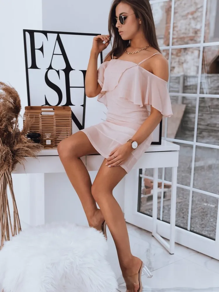 Sukienki>Dstreet Sukienka ALISS różowa EY1509