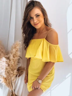 Sukienki>Dstreet Sukienka ALISS żółta EY2293