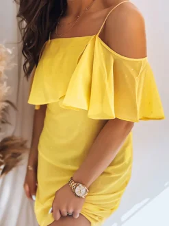 Sukienki>Dstreet Sukienka ALISS żółta EY2293