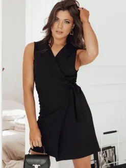 Wyjątkowe Okazje|Sukienki>Dstreet Sukienka ANDREA czarna EY2448