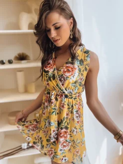 Sukienki>Dstreet Sukienka ANNA żółta EY2312