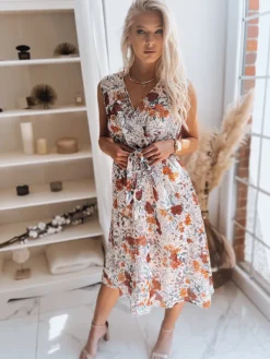 Sukienki>Dstreet Sukienka BALI jasnobeżowa EY1900z