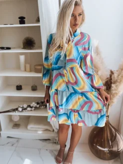 Sukienki>Dstreet Sukienka BRANTONA błękitna EY2042z