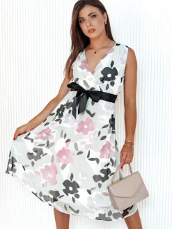 Sukienki>Dstreet Sukienka CARIBBEA biała EY2525