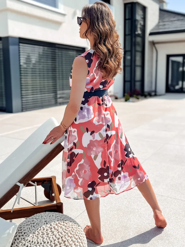 Sukienki>Dstreet Sukienka CARIBBEA różowa EY2498