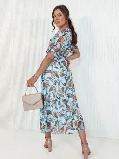 Sukienki>Dstreet Sukienka CELESTIA niebieska EY2493