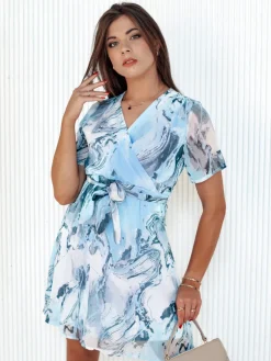 Sukienki>Dstreet Sukienka CHICLOVE błękitna EY2518