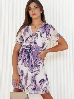 Sukienki>Dstreet Sukienka CHICLOVE fioletowa EY2526