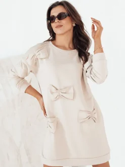 Sukienki>Dstreet Sukienka GASTOR beżowa EY2463