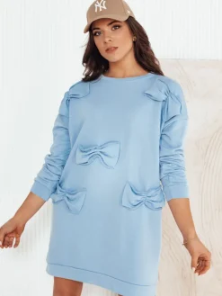 Sukienki>Dstreet Sukienka GASTOR błękitna EY2464