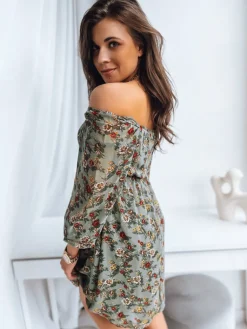 Sukienki>Dstreet Sukienka hiszpanka BETA zielona EY2365