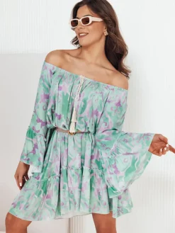 Sukienki>Dstreet Sukienka hiszpanka FIONUALA zielona EY2483