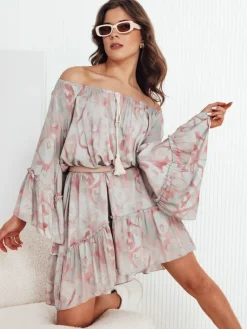 Sukienki>Dstreet Sukienka hiszpanka FIONUALA szara EY2482