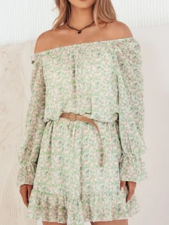 Sukienki>Dstreet Sukienka hiszpanka KERVEN zielona EY2471