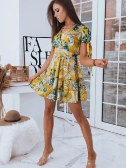 Sukienki>Dstreet Sukienka LANCELLO żółta EY1603