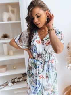 Sukienki>Dstreet Sukienka LUNNA biała EY2320