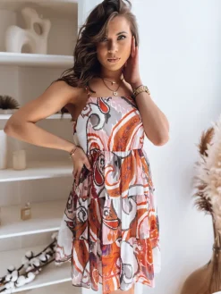 Sukienki>Dstreet Sukienka MADISSON ecru EY2324