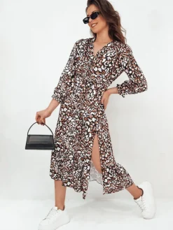 Sukienki>Dstreet Sukienka midi DIZI wielokolorowa EY2391