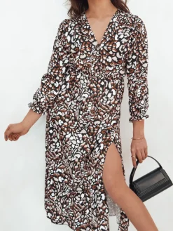 Sukienki>Dstreet Sukienka midi DIZI wielokolorowa EY2391